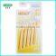 L shaped teeth gap cleaner brush with individual cap