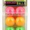 Multiply cute printing custom pingpong ball color pingpong ball cheap table tennis ball plastic pingpong ball 6pk