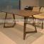 no folded wooden dining table sets used for restaurant