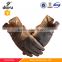 DIY lady leather glove long leather gloves hand gloves with leather ball fur