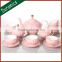 New design fine porcelain tea set,ceramic tea cup and saucer