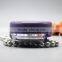 Purple color loose powder jar with mirror