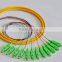 SC 12 core fanout fiber optic Pigtails SM simplex 12 core Optical fiber pigtail /cord cable