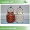 Hand-made pierced ceramic solar lantern