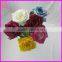 individual single stem red artificial roses bulk with leaves