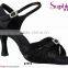 Suphini Tan Satin Line Dance Shoes Latin