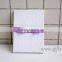 Customized white silk Wedding Invitation Boxes Wholesale