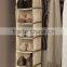 Six-Shelves Lightweight Hanging Shoe Organizer, Bedroom Foldable Hanging Shoe Clothes Storage Closet