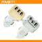 High quality 5.1A 3 port usb cell phone car charger dc 12v-24v input car charger for iphone car charger