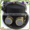 black cheap top hat with glasses fashion fedora hat for magic and clown