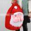 55*37cm High Quality Large Santa Claus Gift Bag Red Drawstring Christmas Bags