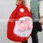 55*37cm High quality large Santa Claus gift bag Red drawstring Christmas bags