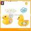 Yellow duck toys for kids,cartoon image promotional learning toy for kids