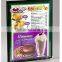 7 x 5 Acrylic Sign Holder with Slot for Storing Menus, Double-sided - Clear