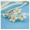 wholesale wedding flower vintage crystal pearl rhinestone brooch pin for men wholesale korea