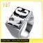 Jingli Jewelry On stock cheap wholesale mens initial letter MC rings (HF-057)