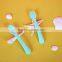 hot selling baby knife fork and spoon new design baby silicone spoon
