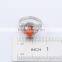 2016 high quality reasnable price orange color cubic zirconia ring in white gold plated jewelry to India snapdeal flipkart