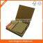 Combined sticky strips index,notes,memo pads in craft paper holder/box