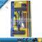7 piece tire repair kit T-handle screw probe tools T-handle plugger