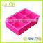 Hot sale Food Grade FDA LFGB Big size Square shape Silicone Ice Cube Tray