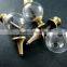 20mm glass ball in antiqued bronze brass vial pendant DIY glass dome bottle charm supplies 1810389