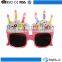 2016 Hot cheapest cool fashion kids birthday party cake shape promotional sunglasses manufactures