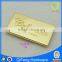 Q-3319 custom metal tag shineing gold color
