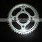 CNC motorcycle sprocket TITIAN150 43T for 428 type drive chain model with steel material china wholesales