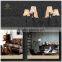 Home indoor lighting European style cloth shades hanging chandelier pendant light