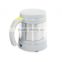 USB Powered Rechargeable Coffee Tea Cup Mug Warmer Automatic Stirring white mug