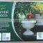 Pack of 2 Imperial Stone Effect Pedestal Garden Planters and Urms