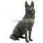 Home ornament polyresin german shepherd statue