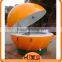 Hot Sales Beautiful Catering Tralier/Mobile Food Cart/Orange Shape Cart