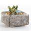 Creative handmade cement small rectangular planter