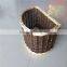 Gog,pet,rabbit natural wicker bicycle front basket