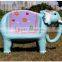 Cartoon animal amusement park fiberglass outdoor chair