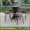 Classic rattan bar table set garden leisure bar table and chair set