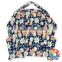 Fashion Navy Blue Floral oversize Nursing Cover with a Bag - Breastfeeding Cover with a Bag - New Mom Gift