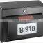 FQ-195 Metal solar power house numbers mailbox with two choice of LED light color solar power address number light