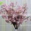 GNW BLB-CH1605018 Fashion cheap artificial plastic stem pink silk cherry blossom