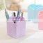 NEW Plastic delicate 4 compartment colorful barrel,pen container for study