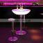 Rechargeable Li-on Battery Operated Light up LED Furniture Cocktail Round Table for Home / Bar / Night Club