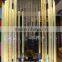 round crystal pillars with colorful bubbles for partition wall