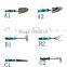 high quality aluminum hand garden tool set, trowel fork hoe rake,pruning pruner scissors hedge shear