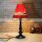 wooden signs rgb light table lamp with Aluminum flower vase design