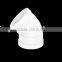 Factory price Manufacturer good quality PVC Fitting UPVC Rubber Joint plastic fitting for drainage GB 45 degree elbow