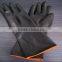 Fashion long rubber glove black rubber glove