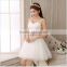 Wholesale Bridesmaid Dress Small Bride Toast Slim Wedding Dress Tank Shoulder V Neck Lace Short Wedding Dress
