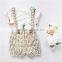 SS-976G 2017 3-11 years news baby clothes short sleeve cotton t-shirts+strap pants 2pcs children's clothing sets